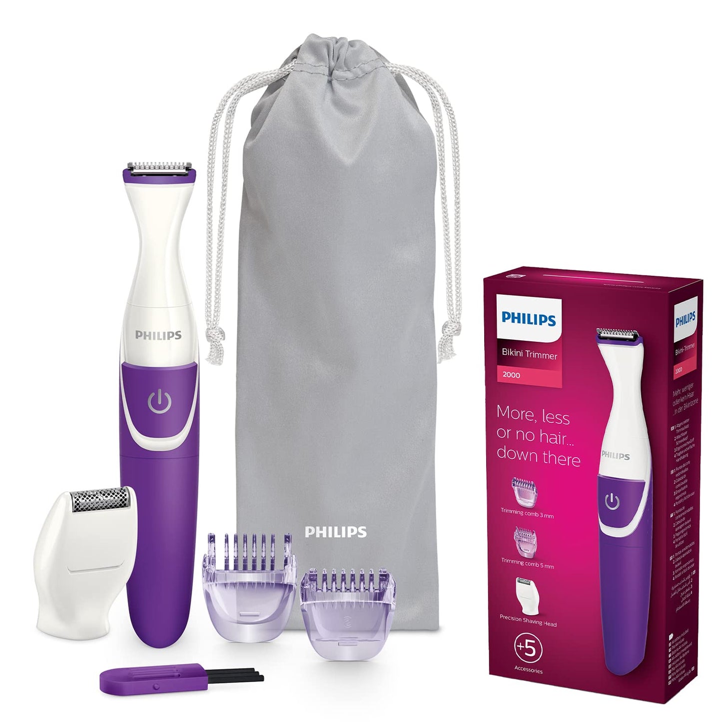 PHILIPS BRT383 / 15 3 in 1 Bikini Trimmer - 100% wasserdicht - Lila