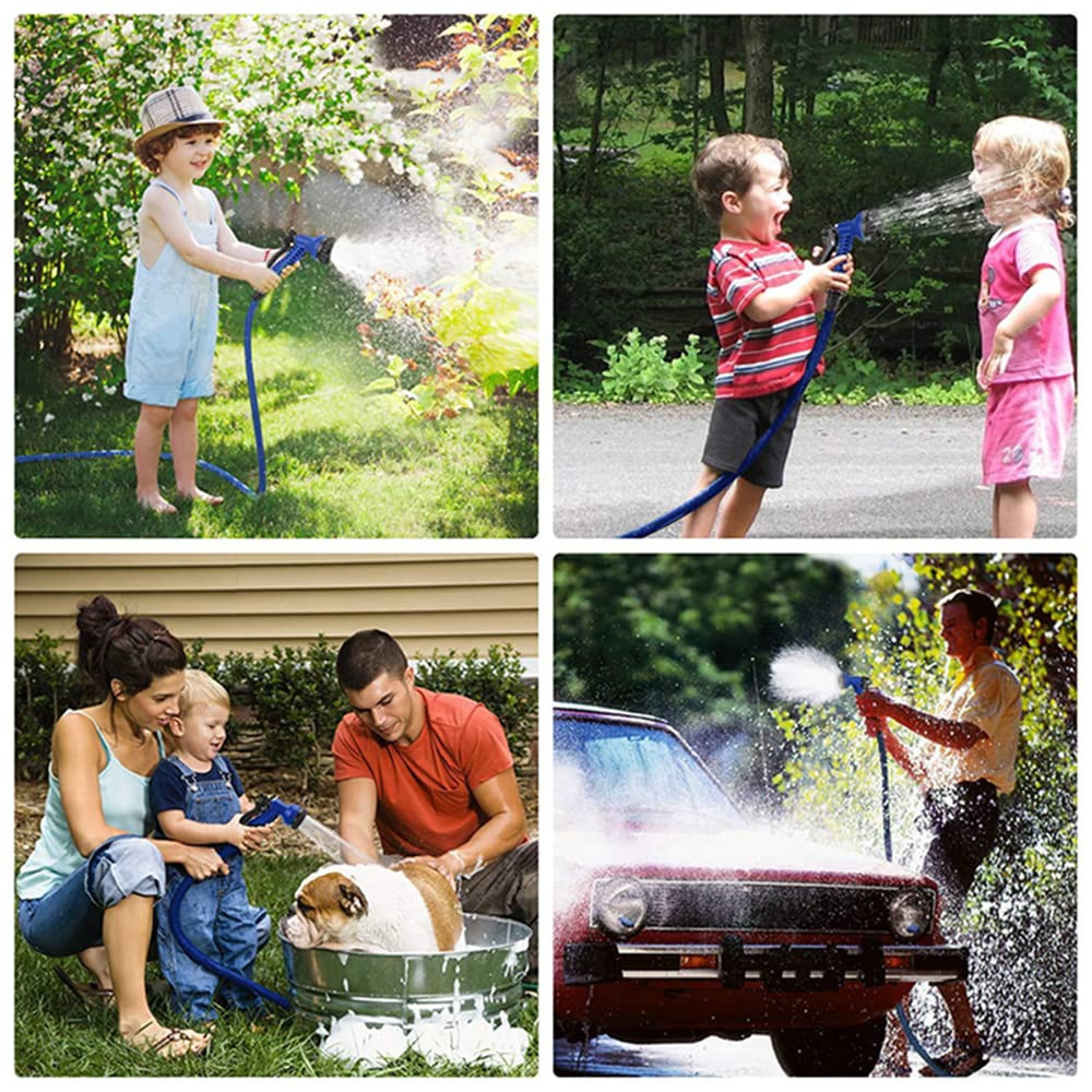 Yiting Gartenschlauch Flexibler 5m 10m 20m 15m 30m 45m 50m 60m, 3-Mal Magischer Flexibel Garten Schlauch Wasserschlauch mit 8 Modi Wassersprühpistole und Adapter 3/4"&1/2" Schlauchverbindungs-Fittings