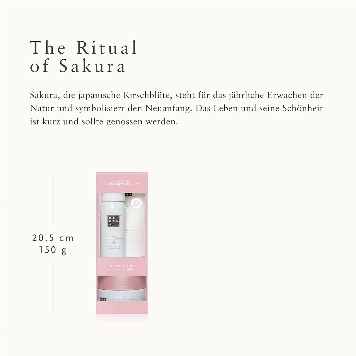 RITUALS Gift Set for Women The Ritual of Sakura (Sample Size) Nourishing & Skin-Renewing Care with Rice Milk & Cherry Blossom