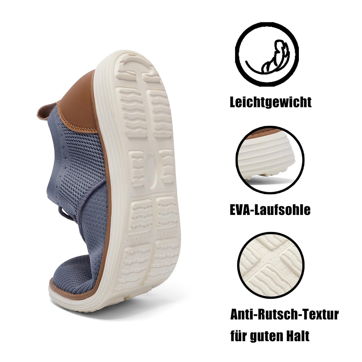 SHULOOK Men's Summer Shoes – Lightweight Breathable Walking Sneakers