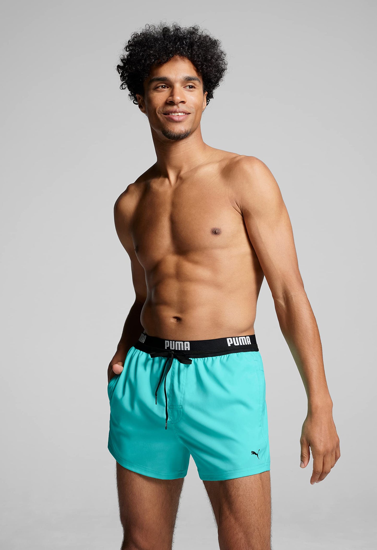 PUMA Men’s Logo Length Swim Shorts