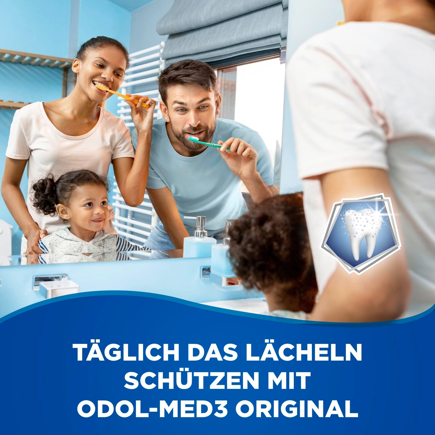 Odol-med3 Original Zahnpasta, Zahncreme mit 3in1 Schutz für starke Zähne, gesundes Zahnfleisch** und frischen Atem, 75ml
