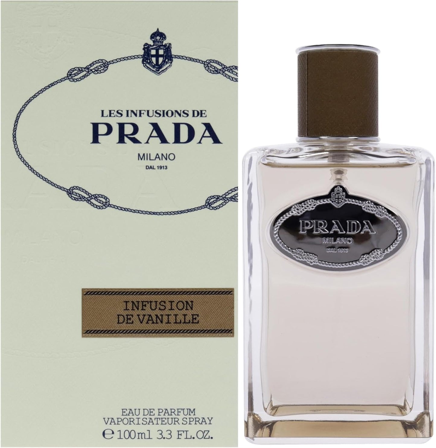 PRADA Damen Infusion Vanille EAU De Parfum-100 ml Brillen, Poliertes Gold, Einheitsgröße