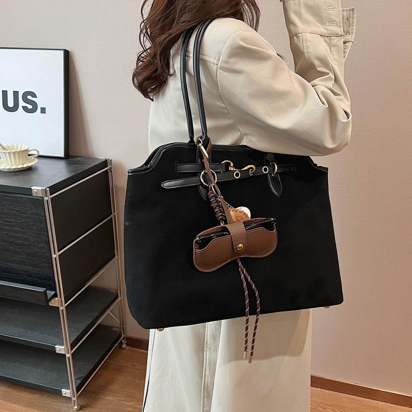 Unisoul Suede Handbag for Women