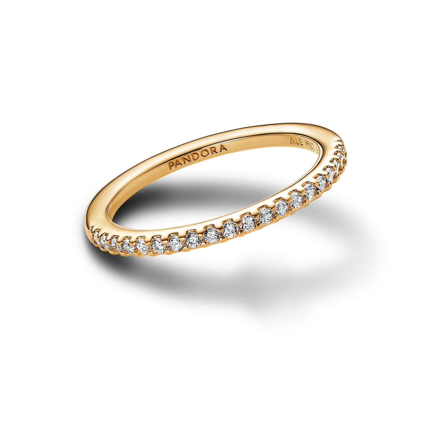 PANDORA Timeless Ring, 14K Gold-Plated with Clear Cubic Zirconia