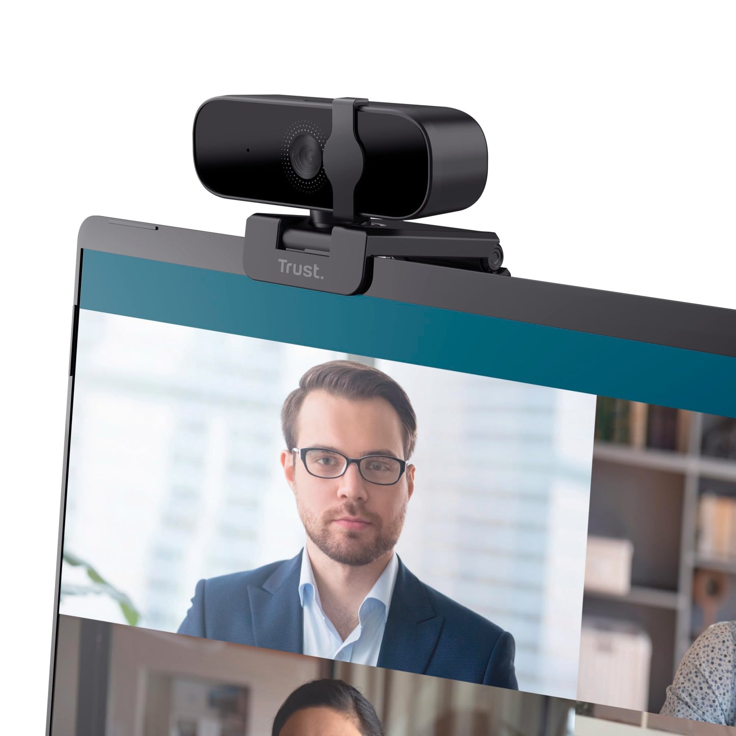 Trust Tanor 1080p Webcam PC, Full HD USB Web Cam mit Blickschutzfilter, PC Kamera mit Mikrofon, Fixfokus 30 FPS, 85% Recyclingkunststoff, Videokamera für Laptop Desktop Mac Windows Zoom Teams
