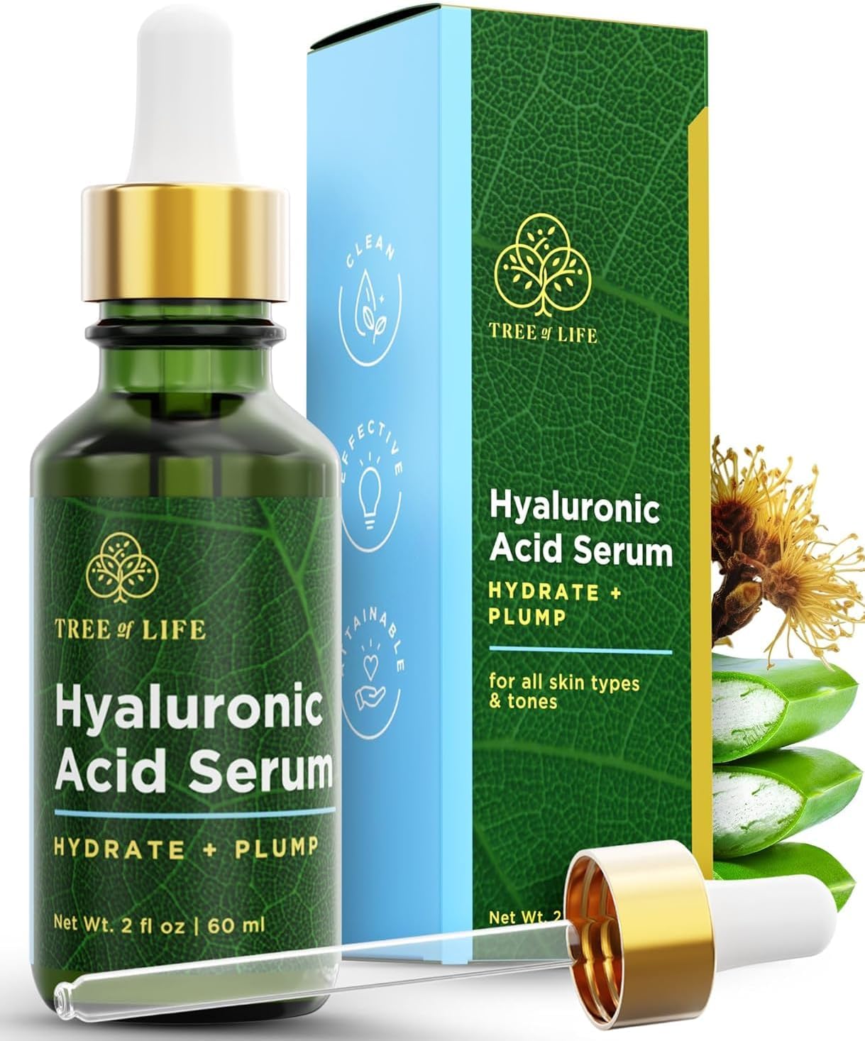 Tree of Life Beauty Hyaluronic Acid Serum (60ml)
