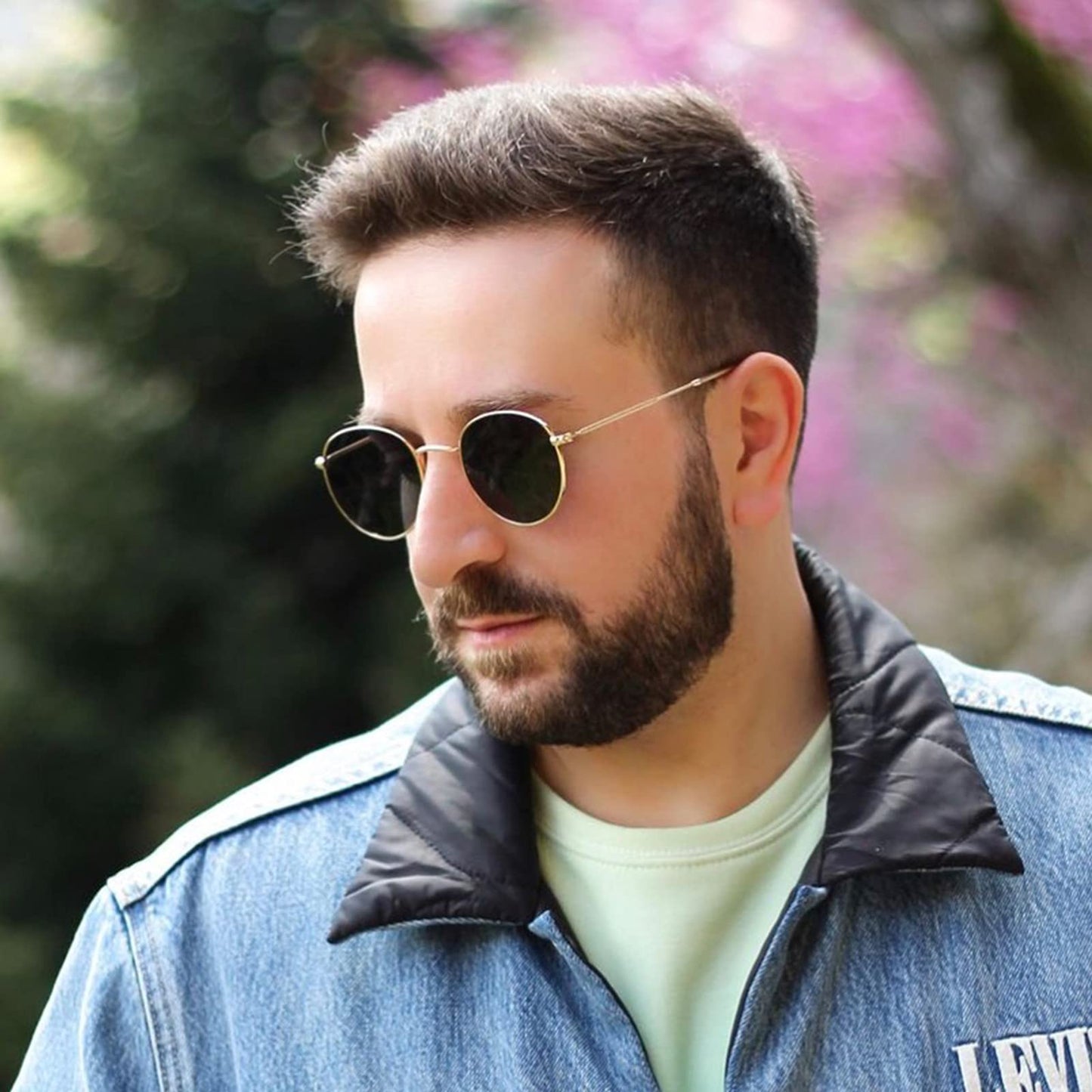 EFE Sonnenbrille-Herren-Damen-Polarisiert-Rechteckig-Sonnenbrillen Unisex Retro Klassische Vintage Polarisierte Brille UV400 Schutz Classic Sunglasses Eckig für Fahren