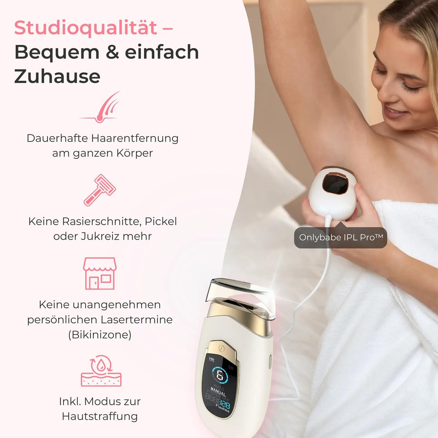 Onlybabe Haarentferner Original, Onlybabe Haarentferner Ipl Pro 2.0, Onlybabe Haarentferner Intim, 2-In-1 Laser Haarentfernungsgerät, Onlybabe Skinny Haarentferner Für Frauen