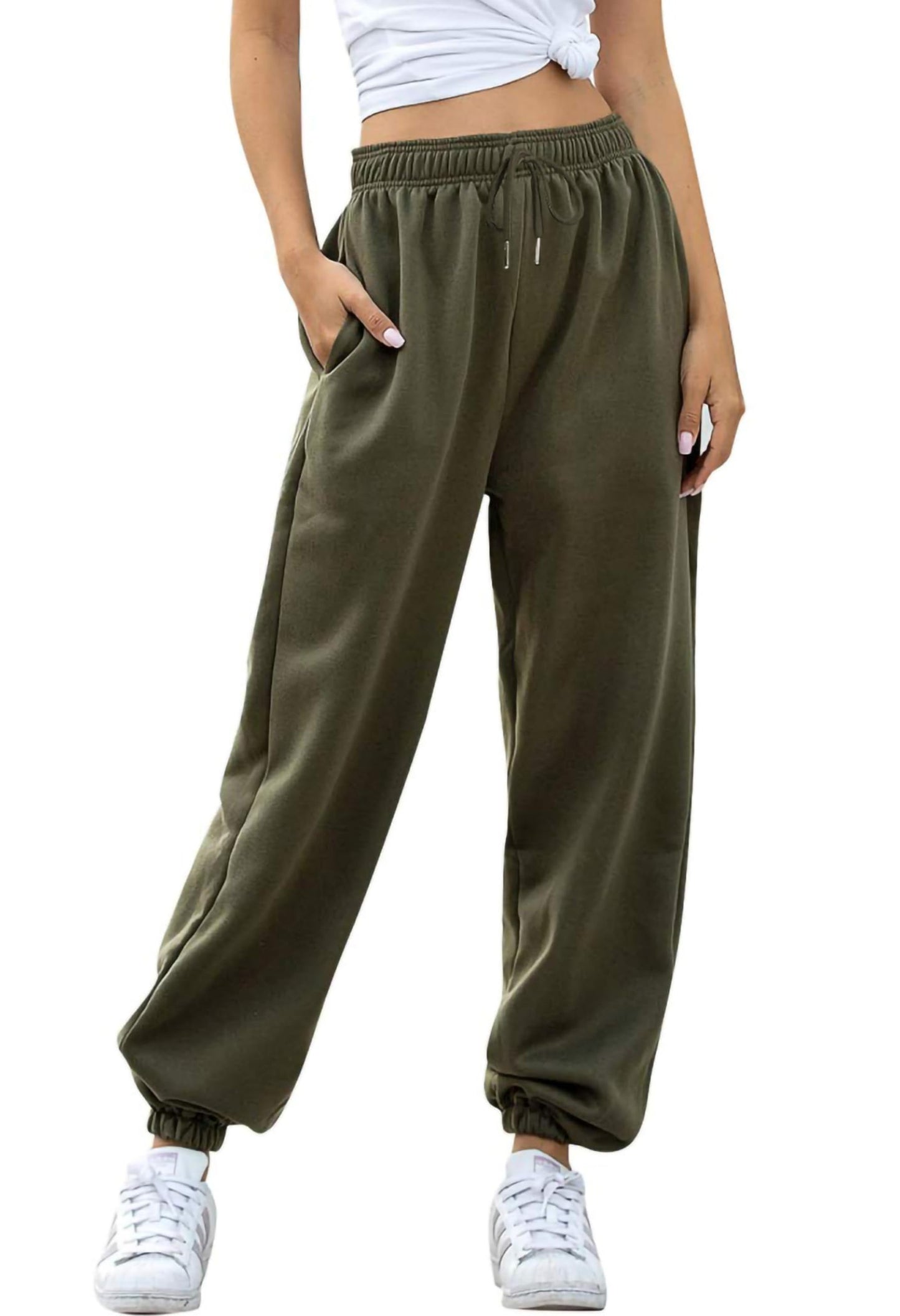 Jhsnjnr Women’s High Waist Jogging Sweatpants
