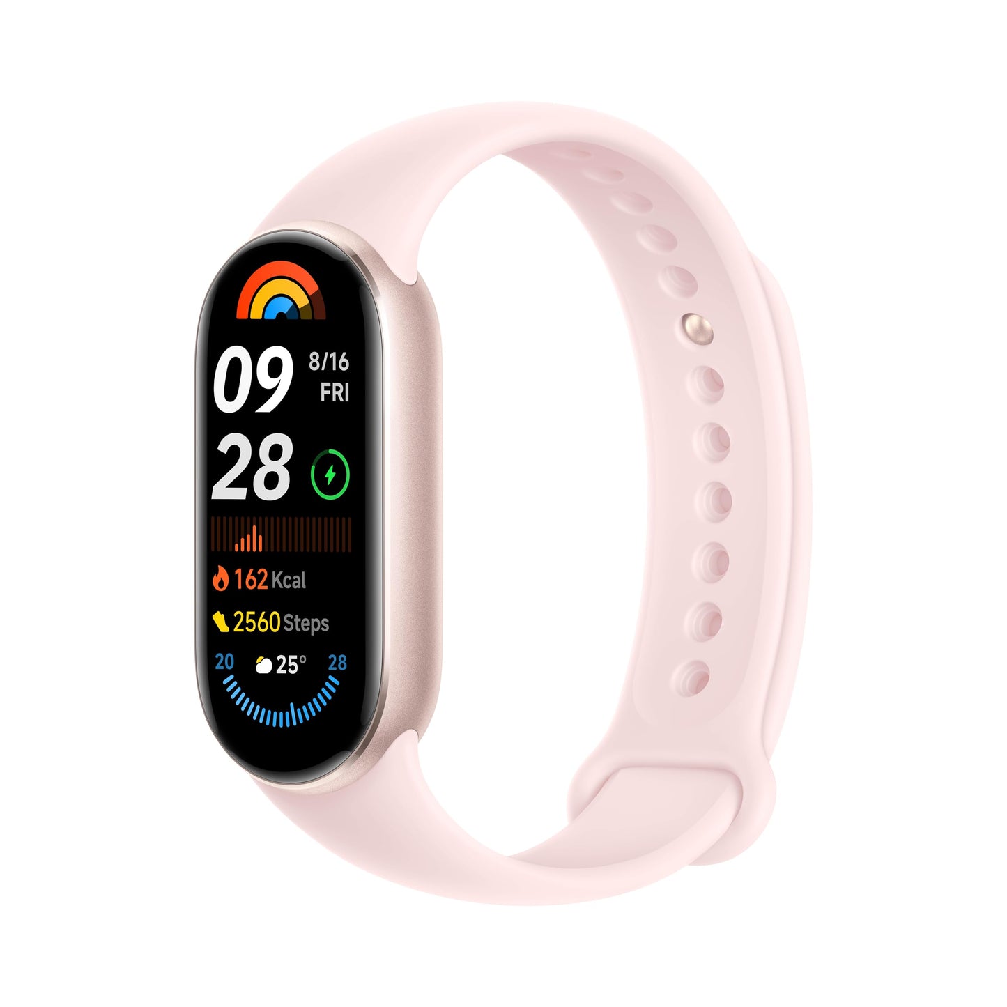Xiaomi Smart Band 9 Fitness Tracker, AMOLED Display with 1200 Nits, Sp02 Tracking, Sleep and Heart Rate Monitor, Notifications, 5ATM Waterproof, Mi Fit App, Glacier Silver