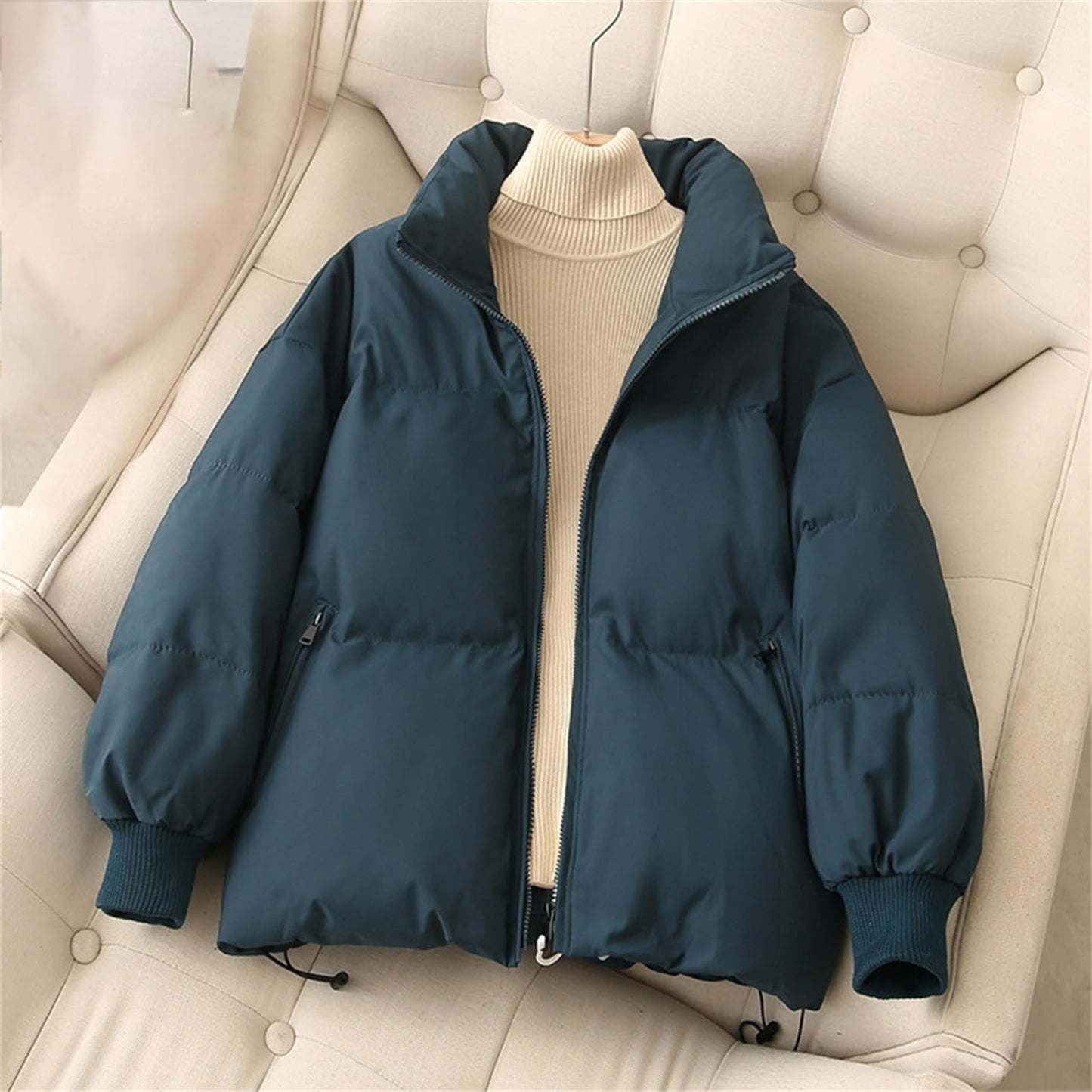BOTCAM Women’s Puff Parka – Lightweight Puffer Winter Jacket