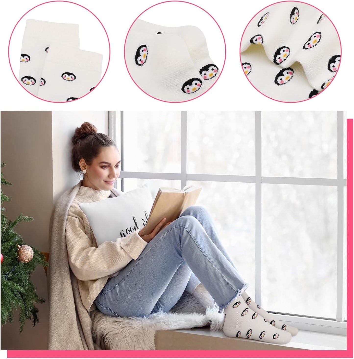 8 Pairs of Funny Animal Socks for Women