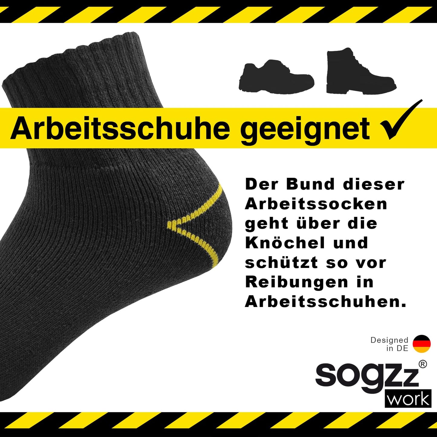 Work Quarter Socks for Men – 6-12 Pairs