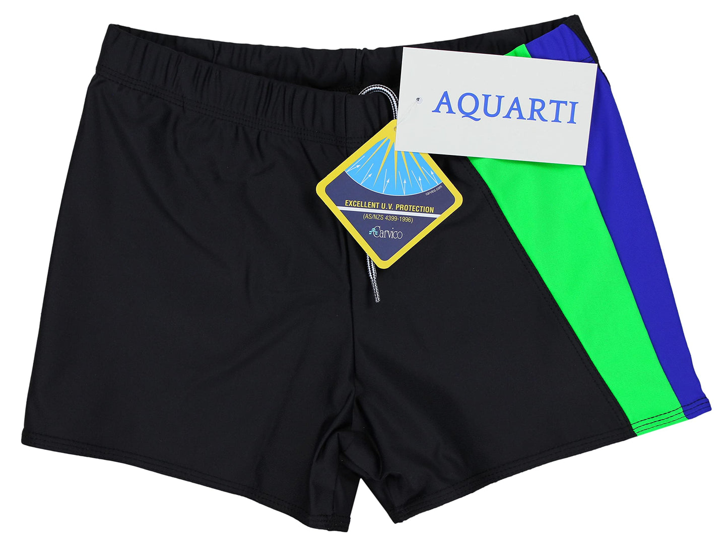 Men’s Short Swim Briefs – Asymmetric Design with Side Stripe