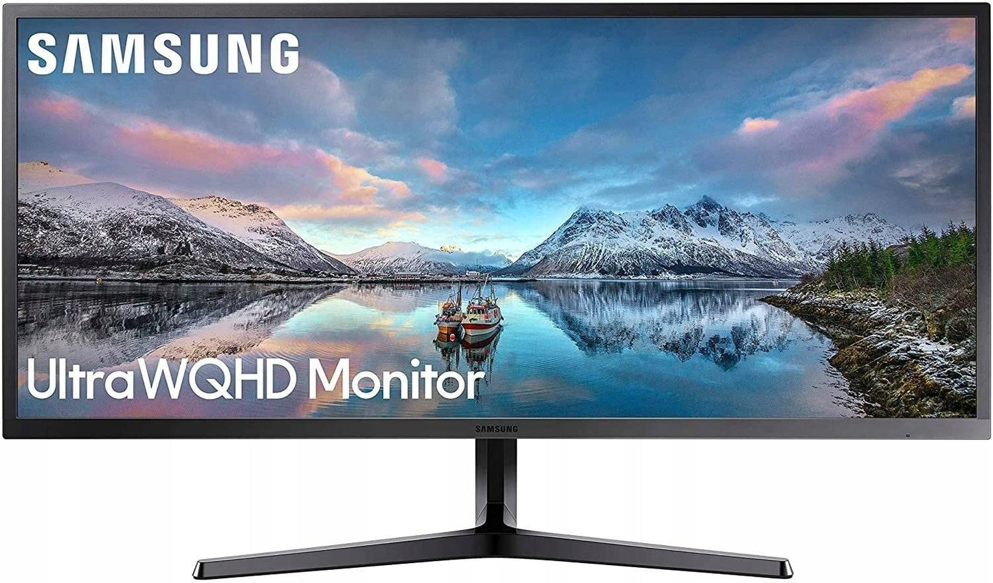 Samsung ViewFinity S50C Monitor S34C500GAU, 34 Zoll, VA-Panel, Ultra WQHD Auflösung, Eco Saving Plus, AMD Freesync, HDR10, 5 ms Reaktionszeit, Bildwiederholrate 100 Hz, Schwarz