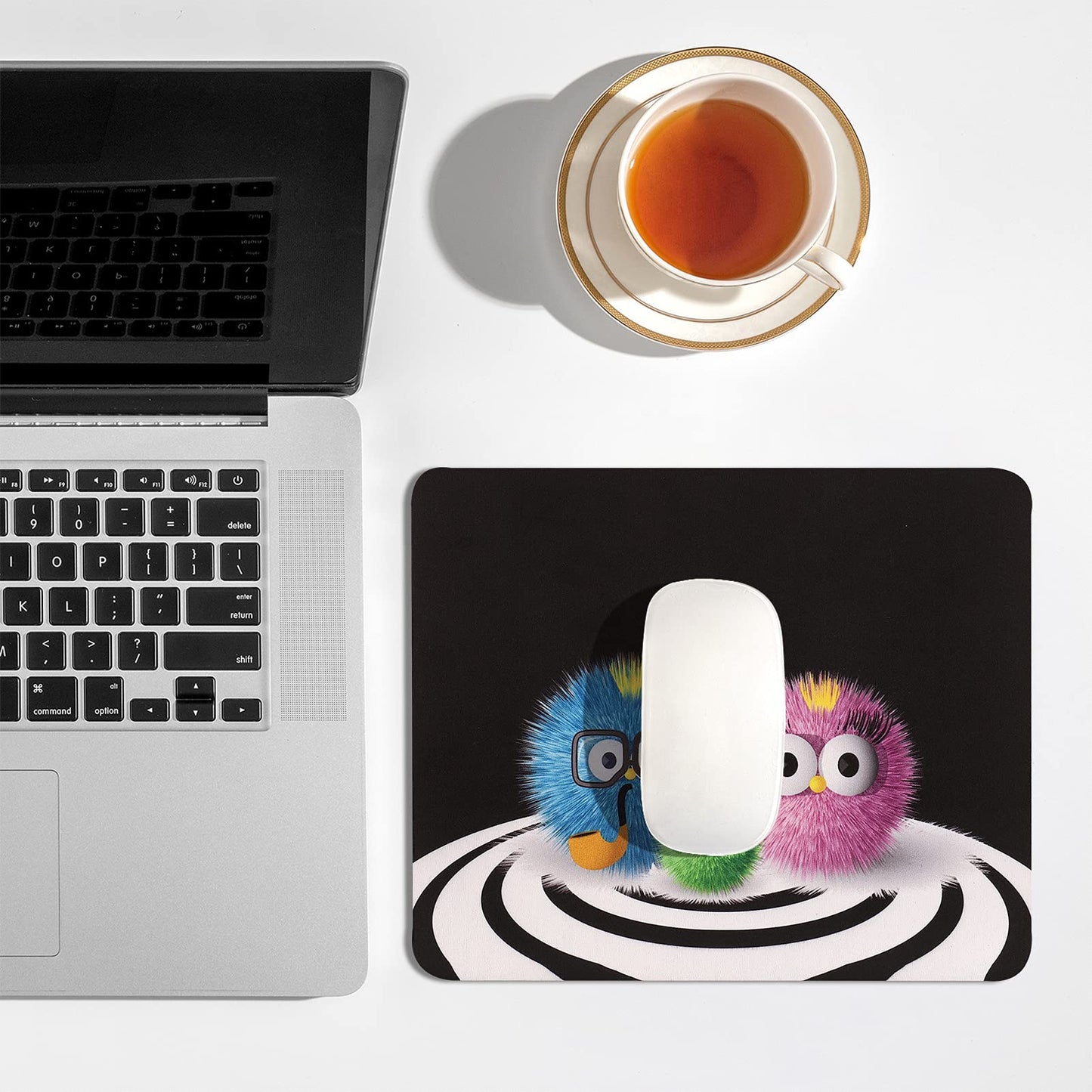 AOKSUNOVA Mauspad Office Mauspad Klein Niedliches Design 24 x 20 x 0,3 cm Mousepad mit Motiv (MF-174)