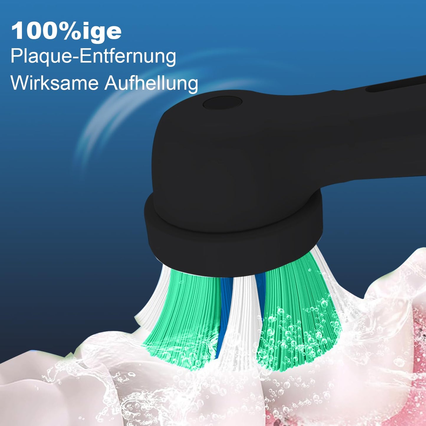 12er Aufsteckbürsten Kompatibel mit Oral B iO 3N 3 4 5 6 7 8 9 10 Series Zahnbürste Elektrische, IO Zahnbürste Aufsätze Für Zahnfleischpflege und Zahnreinigung (Schwarz/Weiß)
