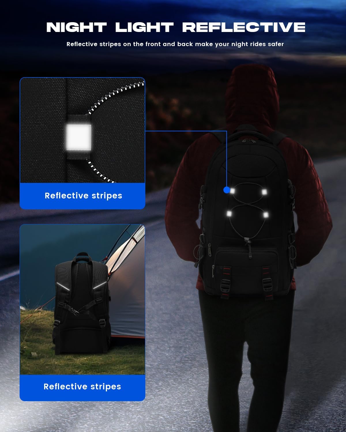 45L Waterproof Travel Backpack