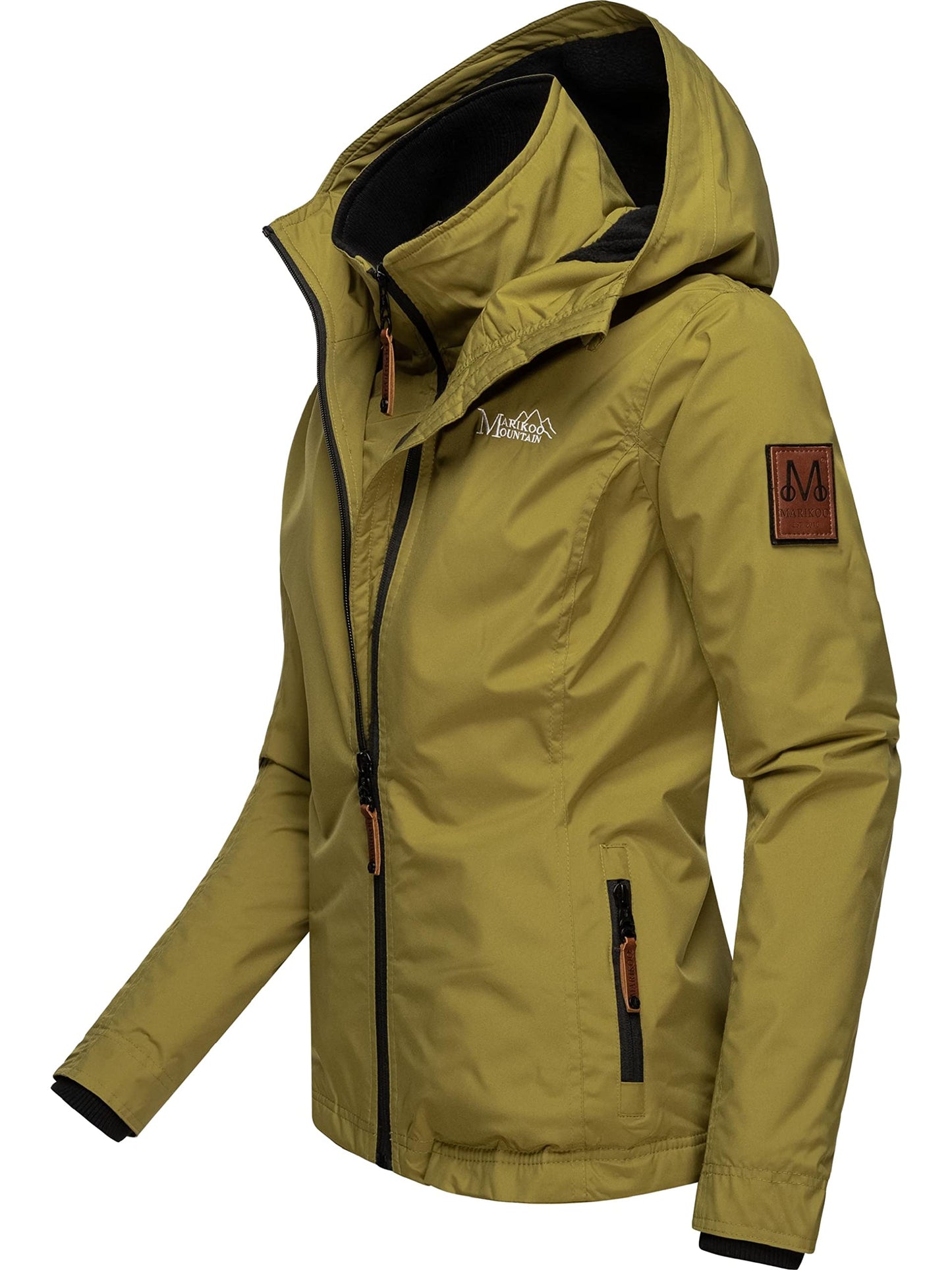 MARIKOO Women’s Fleece-Lined Windbreaker – Lightweight Outdoor Jacket