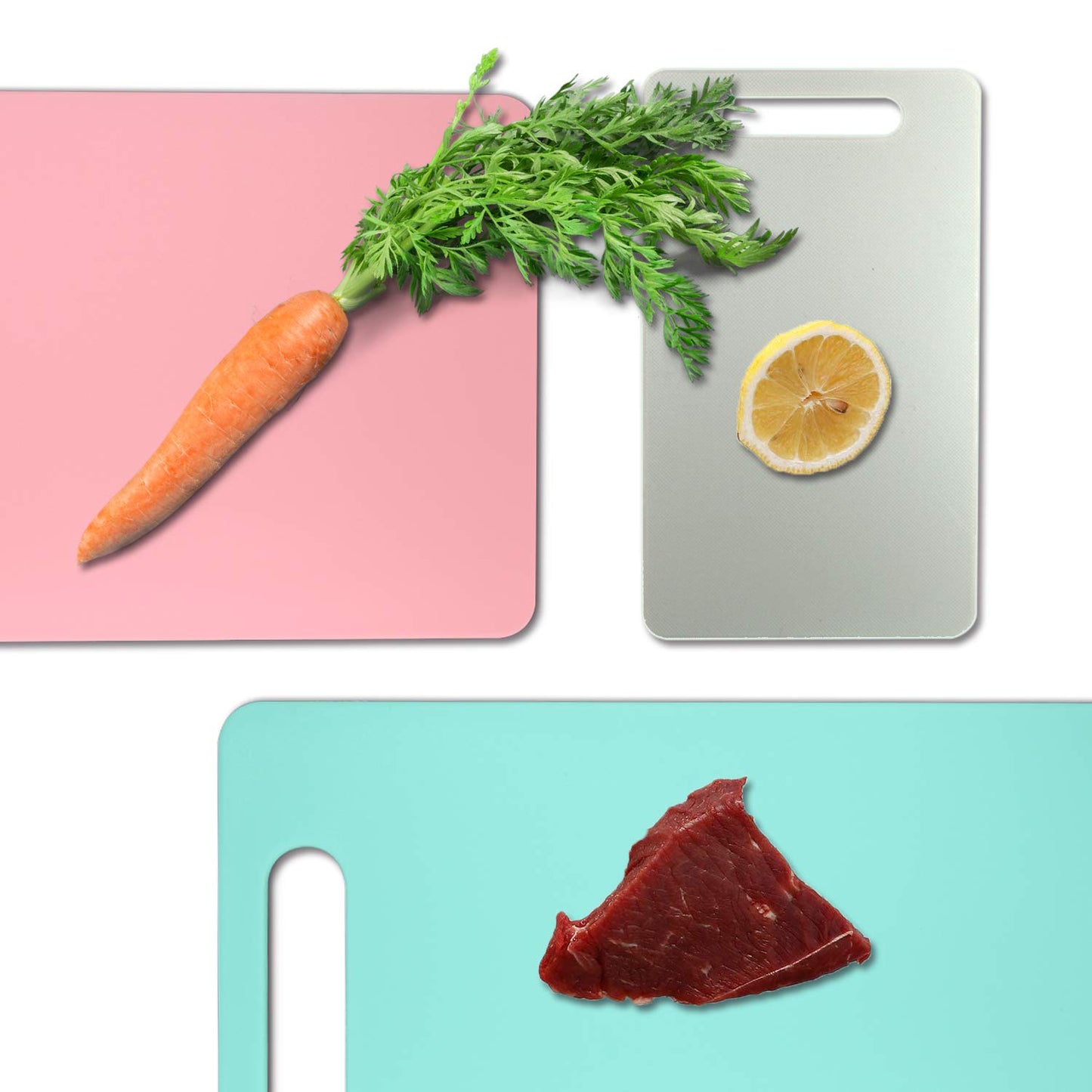Kunststoff Schneidebrett mit Griffen, Fotouzy Dickes Schneidebrett für die Küche, lebensmittelechtes PP-Material, BPA-Free, Spülmaschinenfest, Großes Format, griffiger Griff, Schwarz