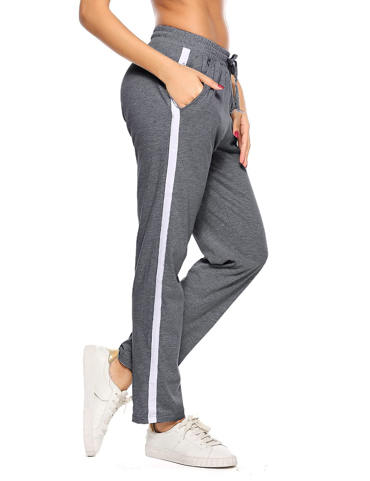 Irdcomps Women’s Jogging Pants – Cotton Wide Leg Sweatpants