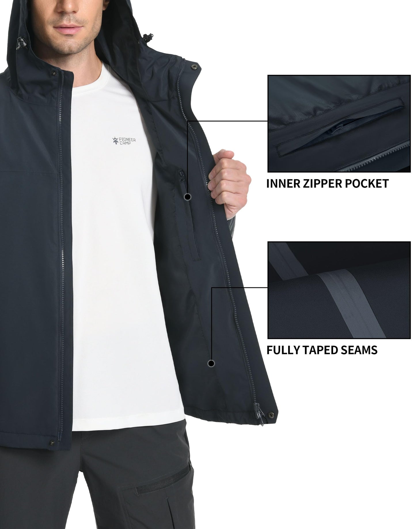 Pioneer Camp Men’s Waterproof Outdoor Jacket