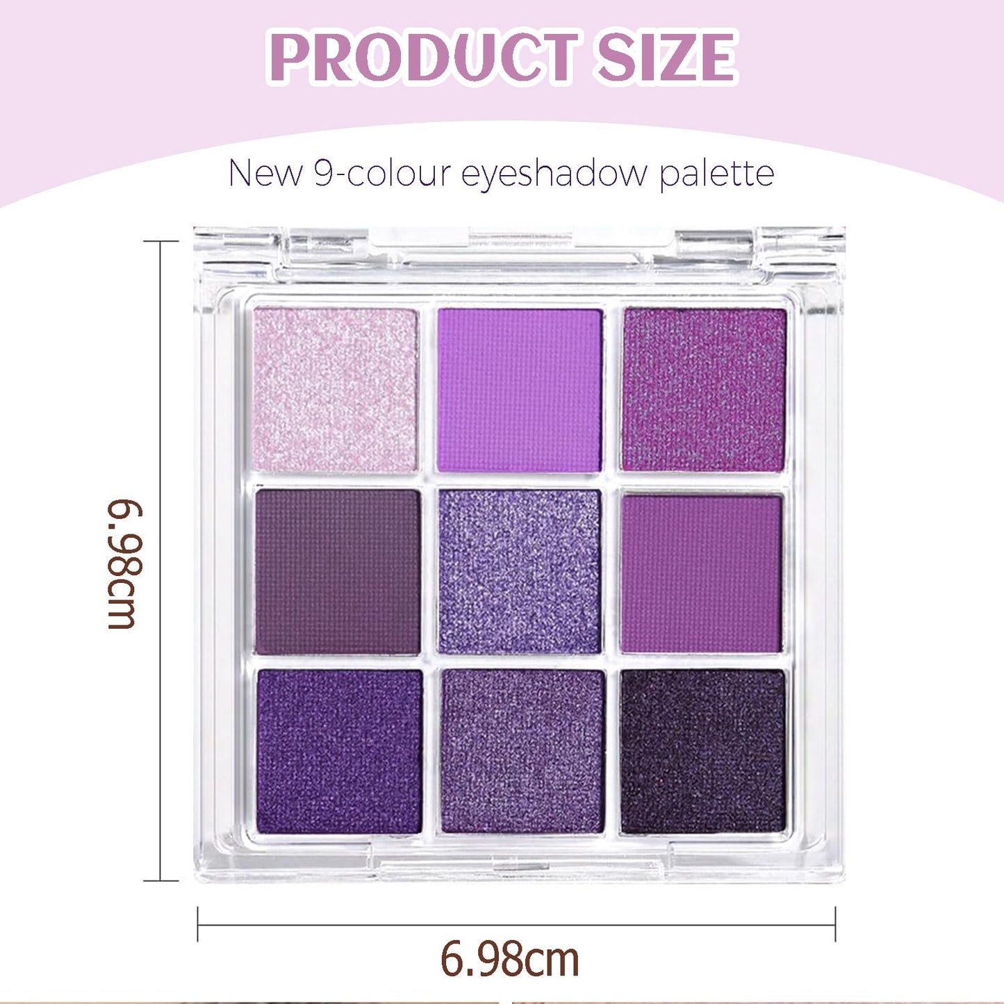 Lilbitty Nude Brown Eyeshadow Palette – Rose Gold & Dark Brown Bronze Highly Pigmented Long-Lasting Cream Eyeshadow for Brown Eyes