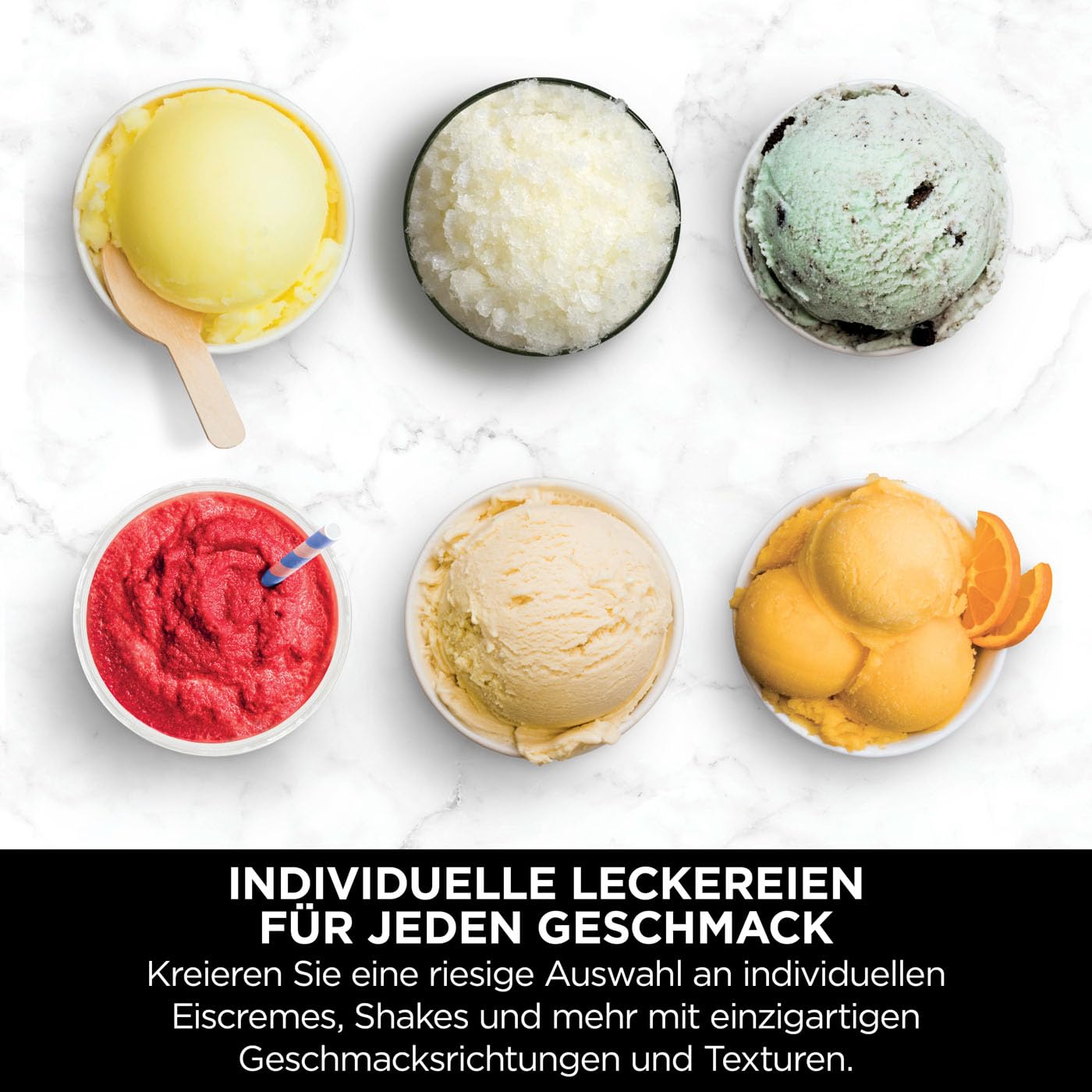 Ninja CREAMi Eismaschine & Dessertmaschine mit 3 Behältern, 7 Programmen, Herstellung von Eis, Gelato, Sorbet, Smoothie-Bowls, Milchshakes und mehr, Schwarz/Silber, 1,4L Eiscreme Kapazität, NC300EU