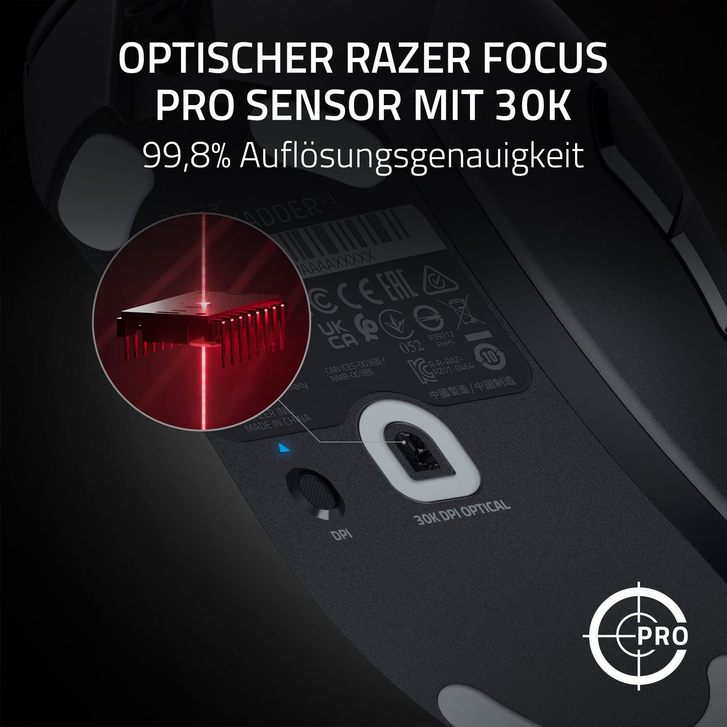 Razer DeathAdder Essential (2021) - Kabelgebundene Gaming-Maus mit Optischem Sensor mit 6400 DPI (5 programmierbare Tasten, Ergonomischer Formfaktor, 10 Millionen Klicks Lebensdauer) Schwarz