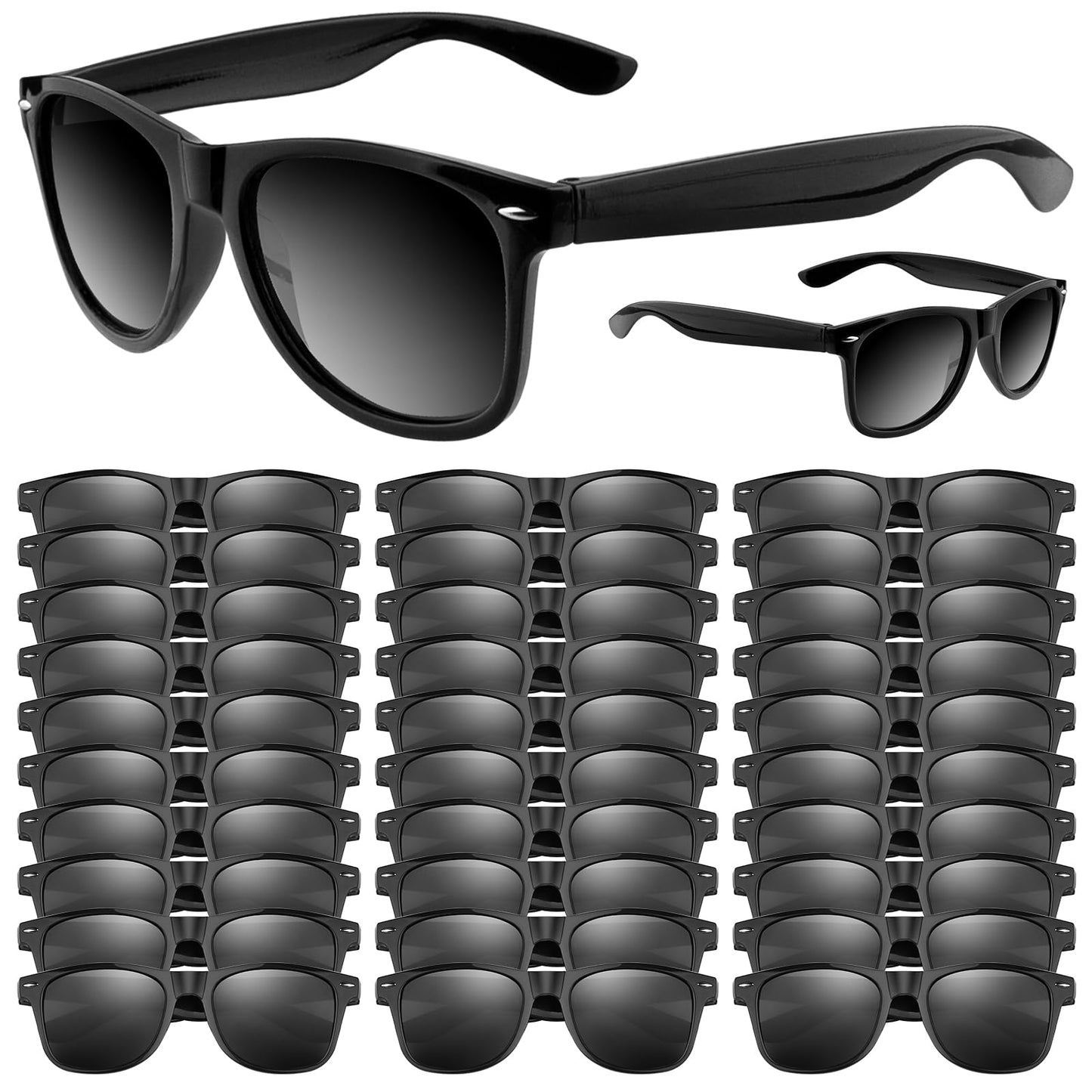 ASTARON Retro Vintage Sonnenbrillen Bulk, 6/12/24/48 Pack polarisiert Günstige Neon Sonnenbrillen Bulk für Frauen und Männer