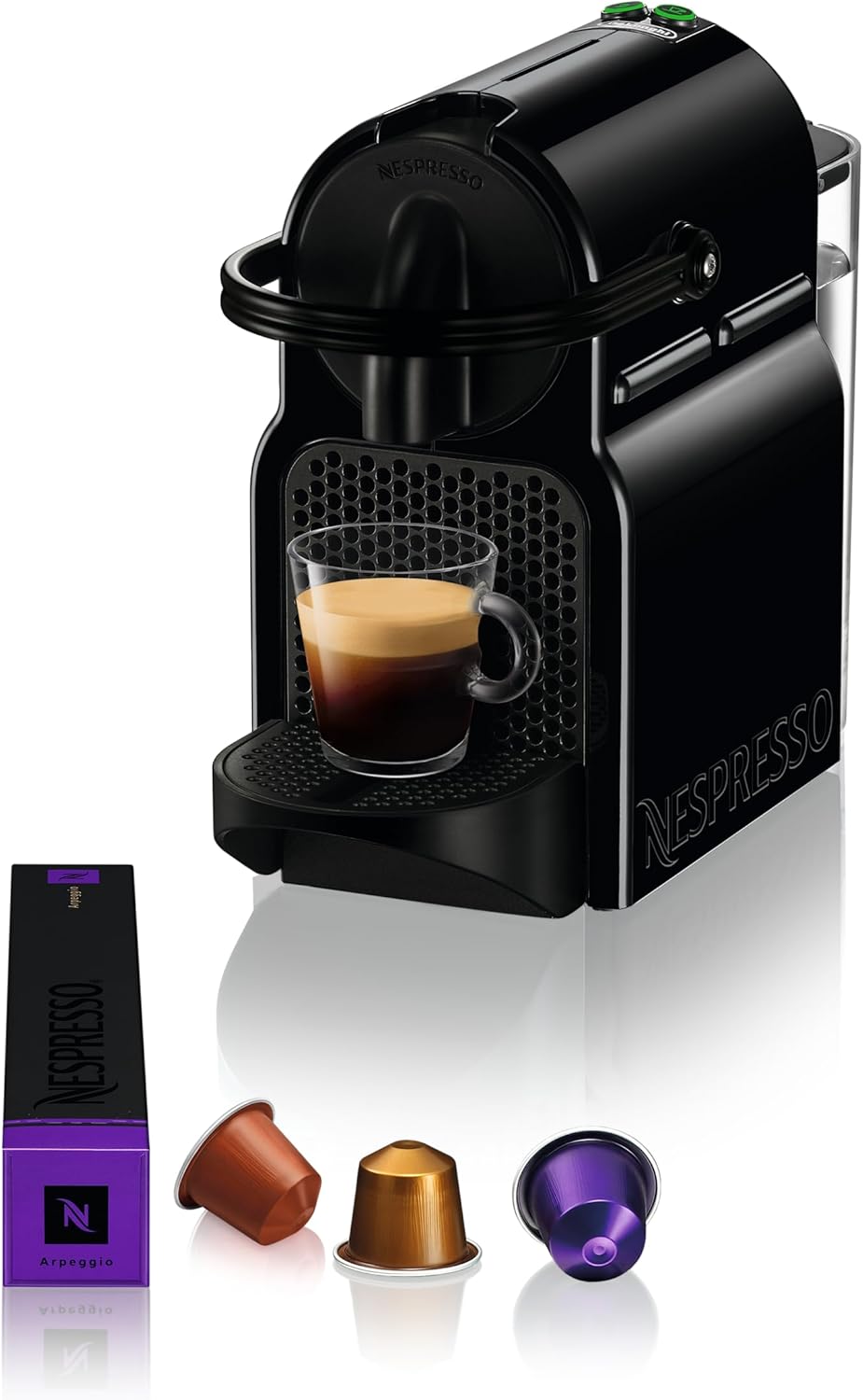 De'Longhi Nespresso Inissia EN 80.B, high pressure pump, energy saving function, compact design, black