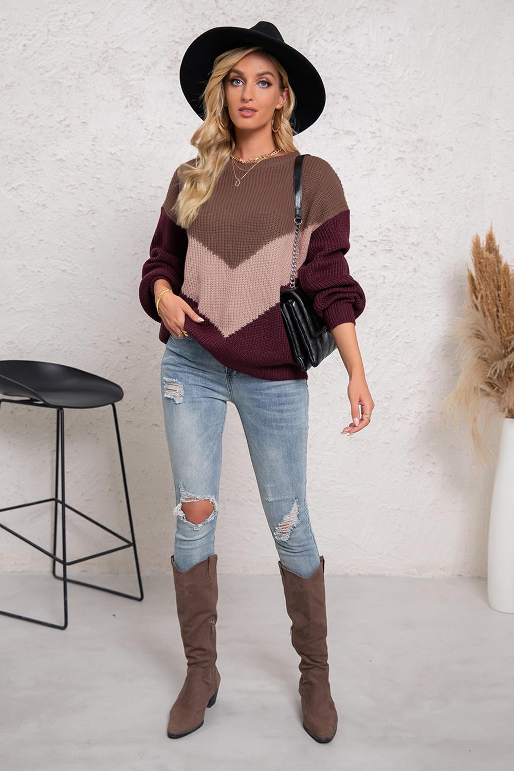 Women’s Colorblock Knit Sweater