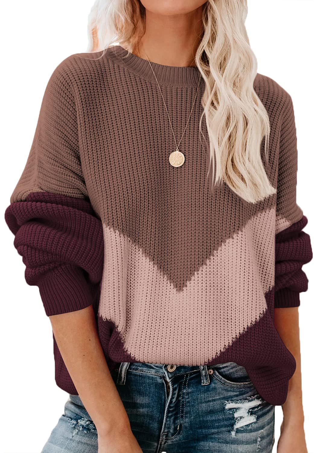 Women’s Colorblock Knit Sweater