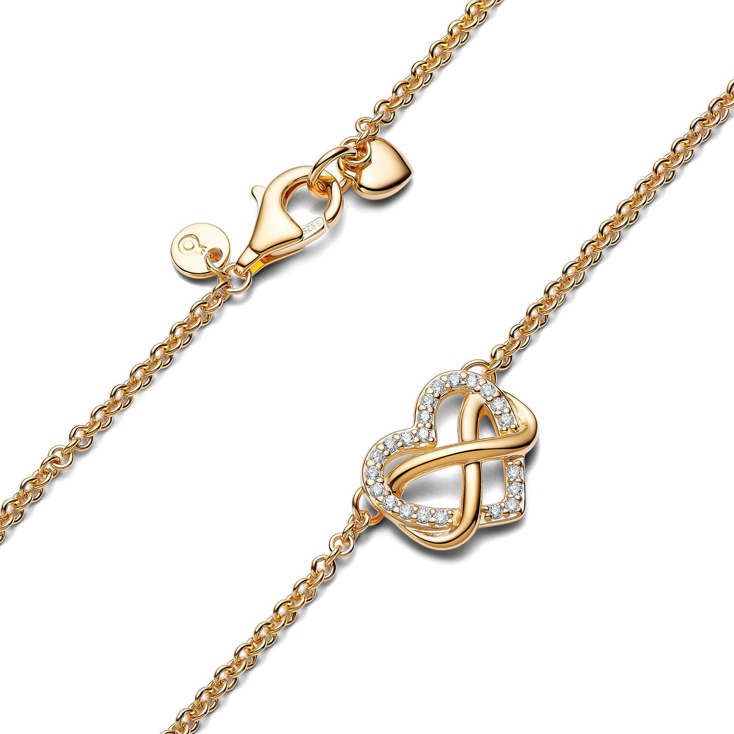 Pandora Moments Eternity Heart Necklace