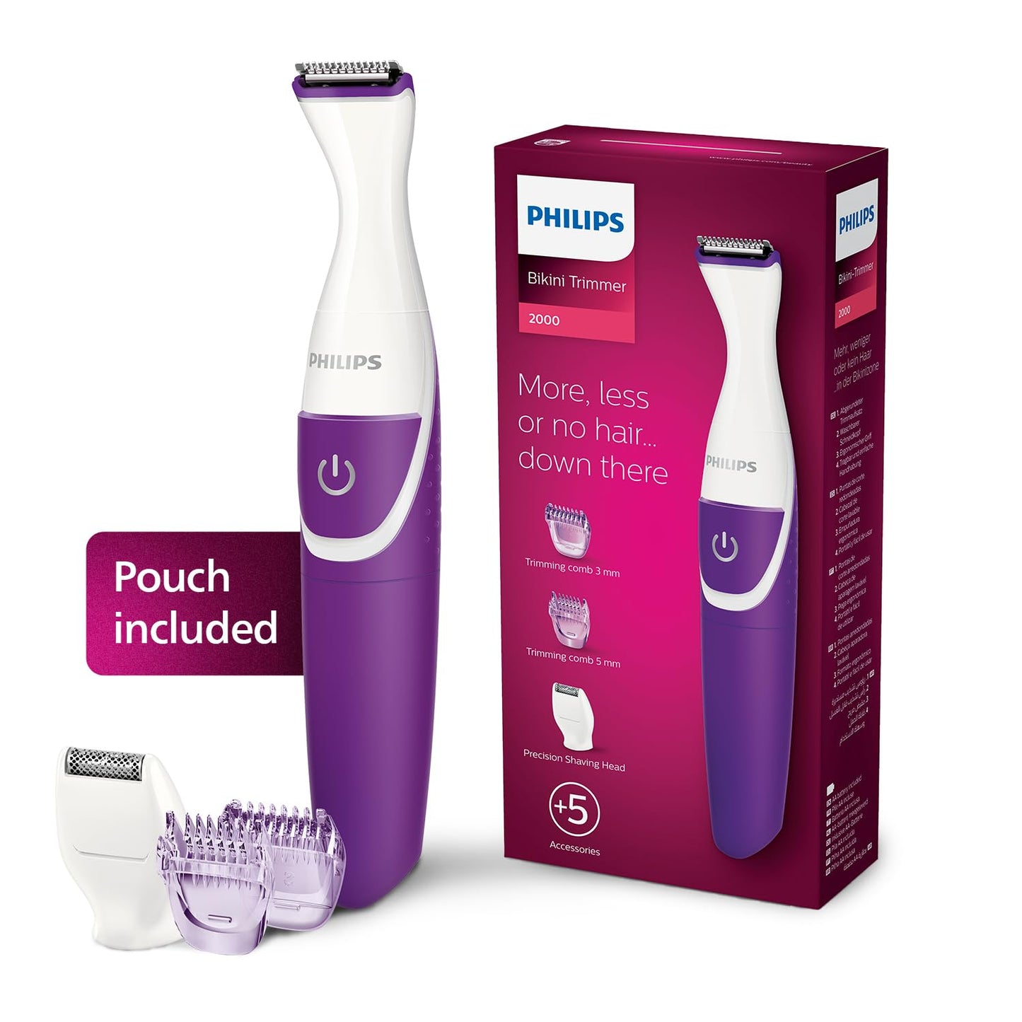 PHILIPS BRT383 / 15 3 in 1 Bikini Trimmer - 100% wasserdicht - Lila