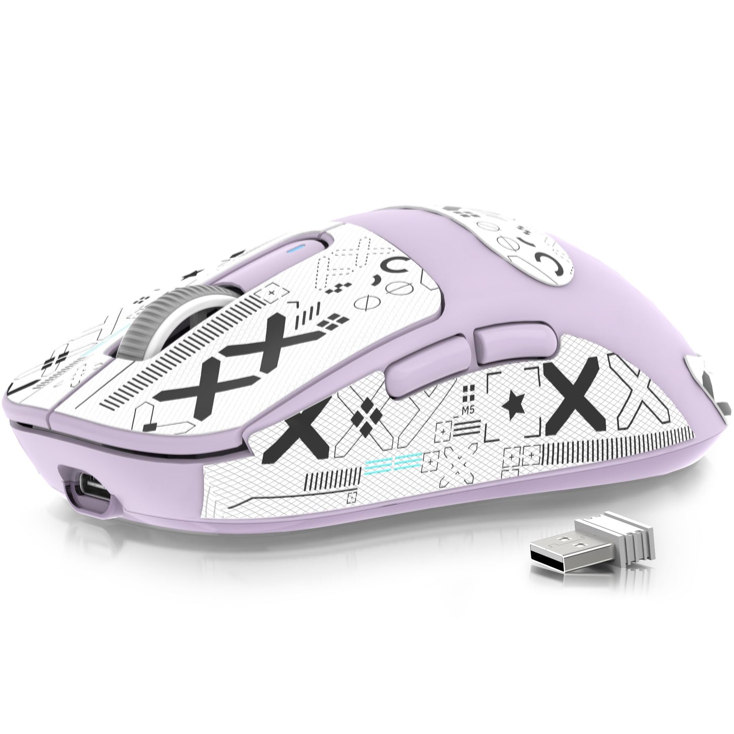 ATTACK SHARK X3 49g Ultralight Mouse, PixArt PAW3395 Gaming Sensor, BT/2.4G Wireless/Wired Gaming Mouse, 26000 DPI, 200 Hours Battery, Office Mice for Win11/Xbox/PS/Mac (White)