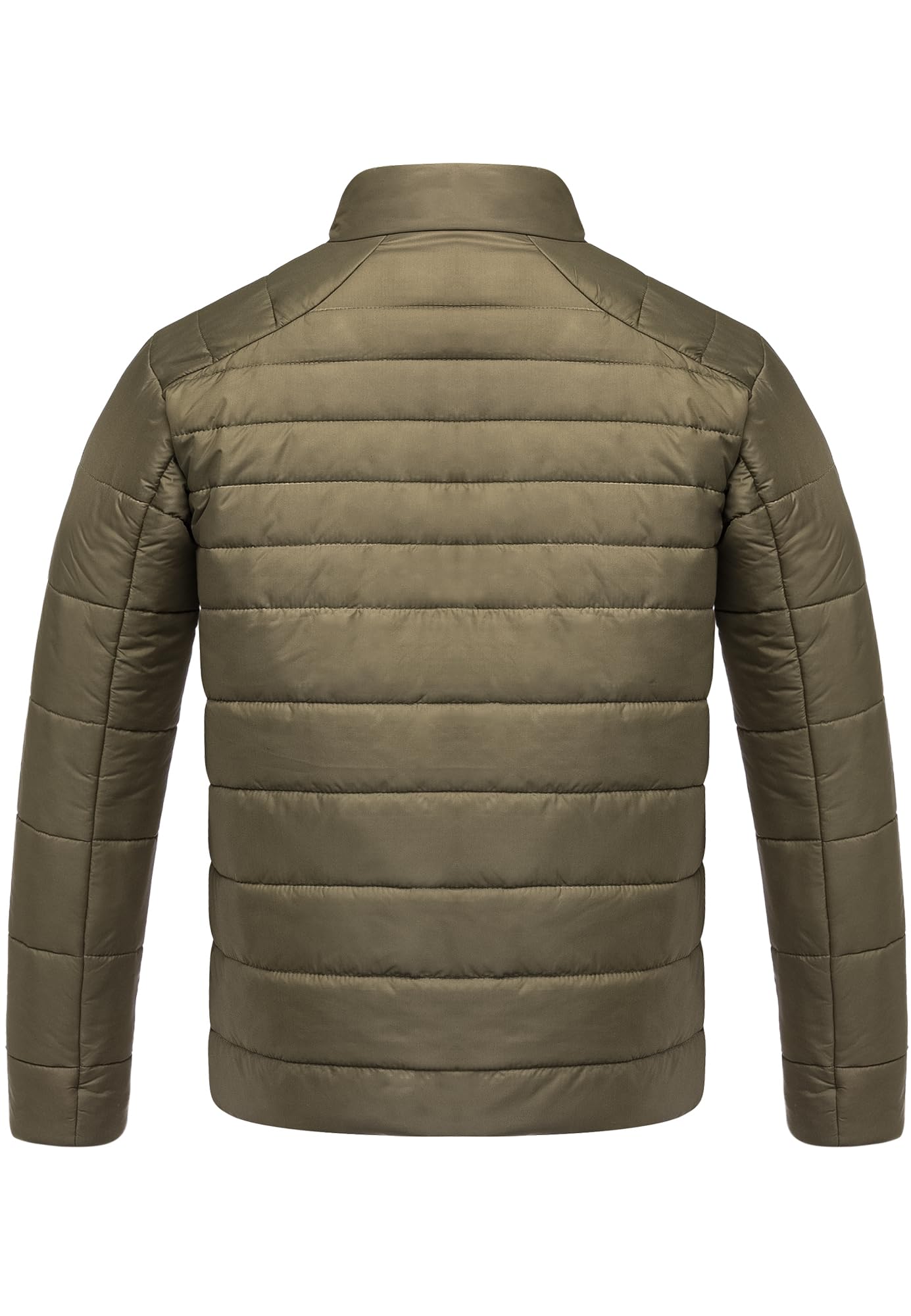 Amaci&Sons Men’s Quilted Jacket – Outdoor Basic Patch Coat for Stylish Warmth