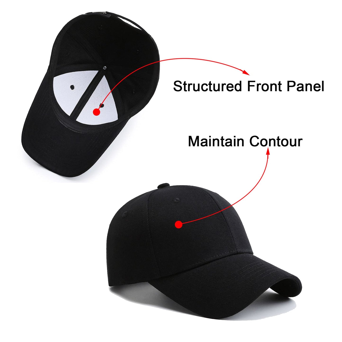 PFFY 2 Packs Baseball Cap Golf Dad Hat for Men and Women