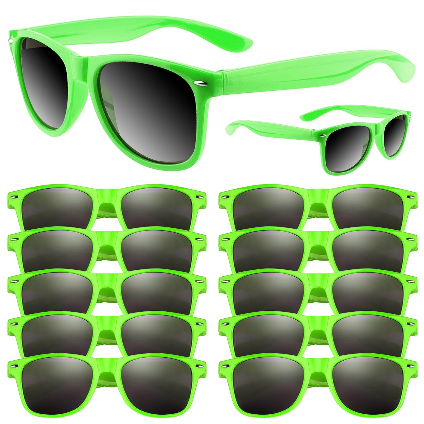 ASTARON Retro Vintage Sonnenbrillen Bulk, 6/12/24/48 Pack polarisiert Günstige Neon Sonnenbrillen Bulk für Frauen und Männer