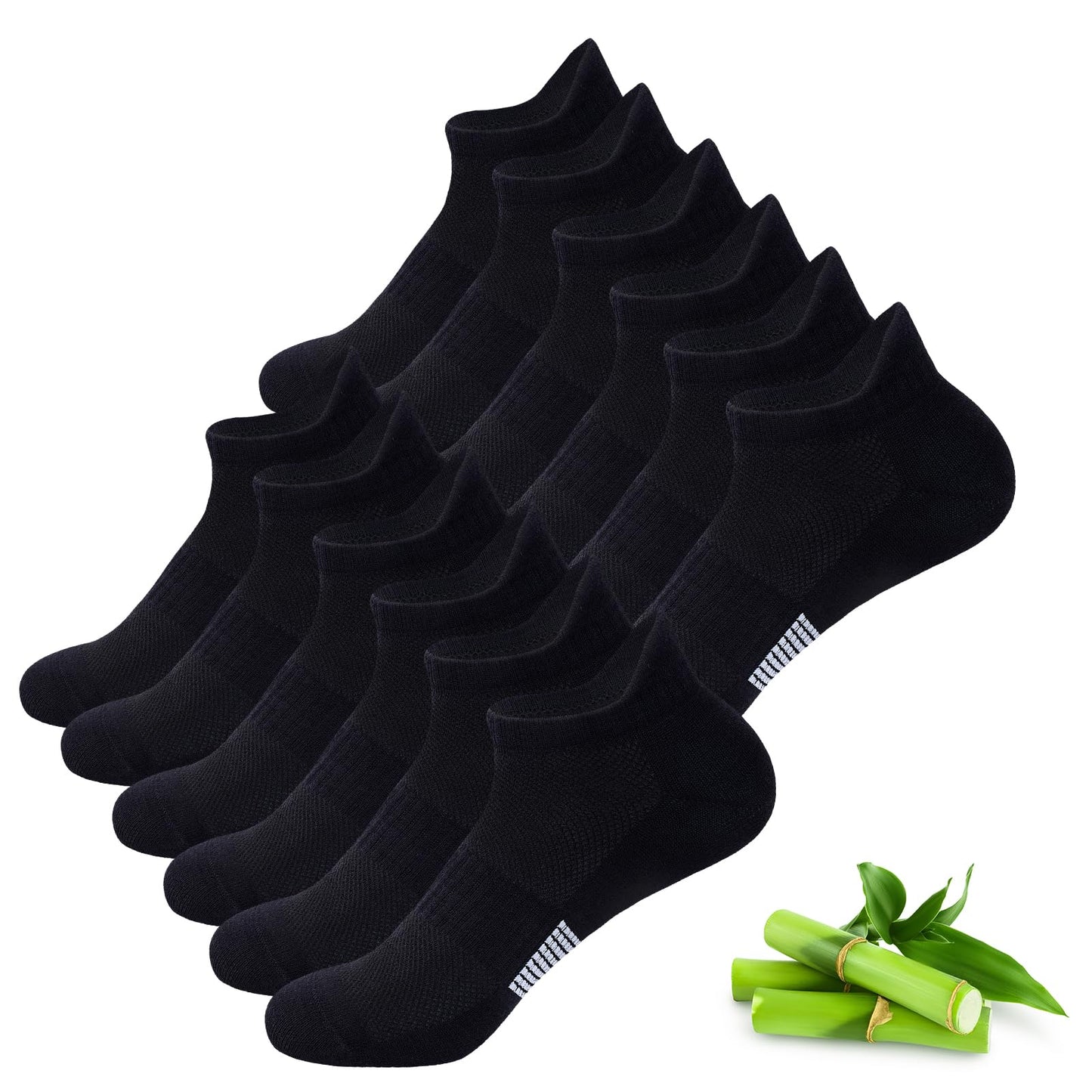 inaWarm Women's Bamboo Sneaker Socks 6 Pairs