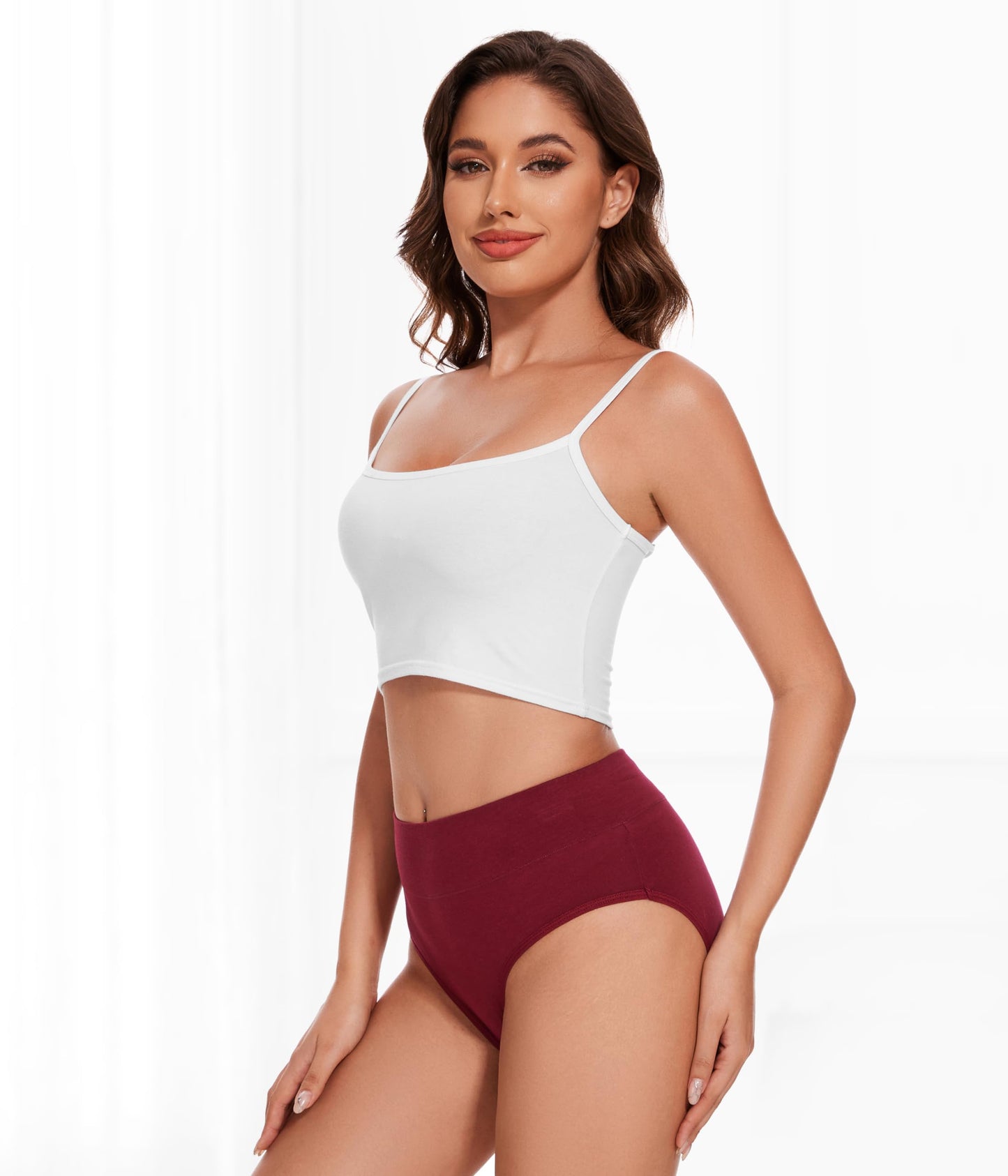 Women’s High Waist Cotton Panties 5-Pack - Sizes S-3XL