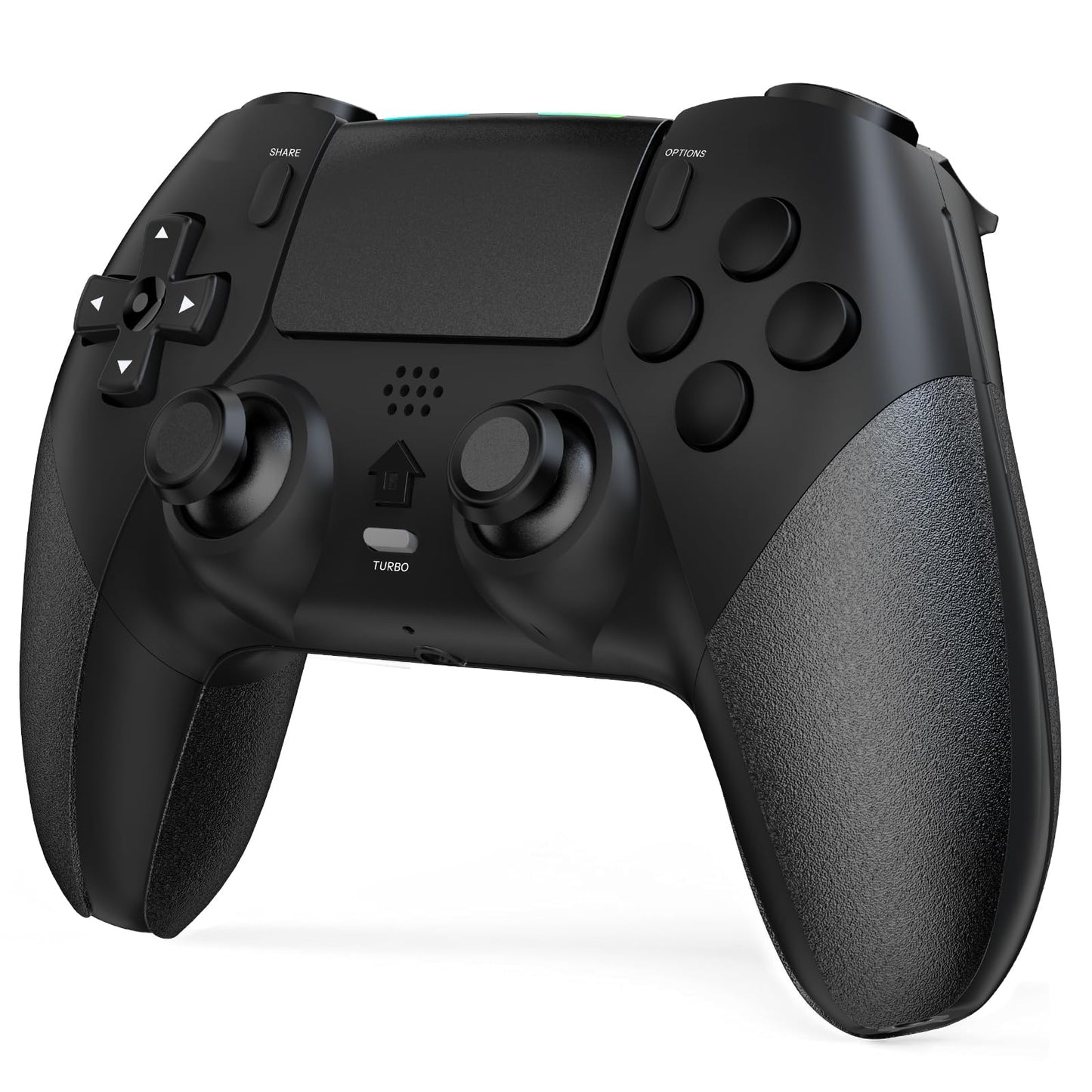 Shiptree Wireless Controller für PS-4, Game Controller Kompatibel mit PS-4/Slim/Pro mit 2 Programmierbaren Tasten, Gamepad mit Trubo/Dual Vibration/6-Achsen Gyro Sensor/Touchpanel/Audio Jack - Weiß