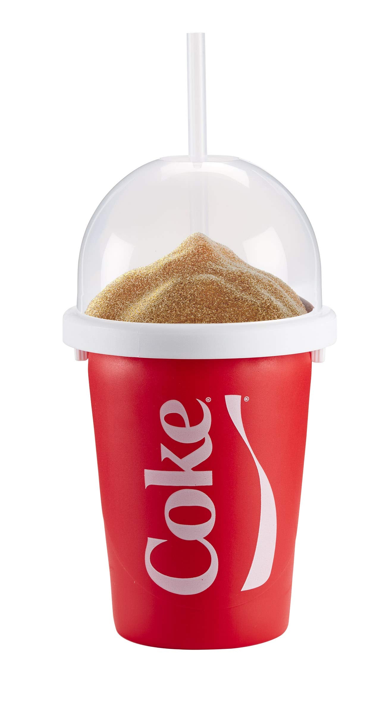 Magic Freez Slushy Maker – Tragbarer Slushy Becher aus Silikon mit 2-in-1 Strohhalm und Löffel – Slush Ice Maker für erfrischende Slushies – Slushi Cup zum Slush Eis selbermachen – 370ml