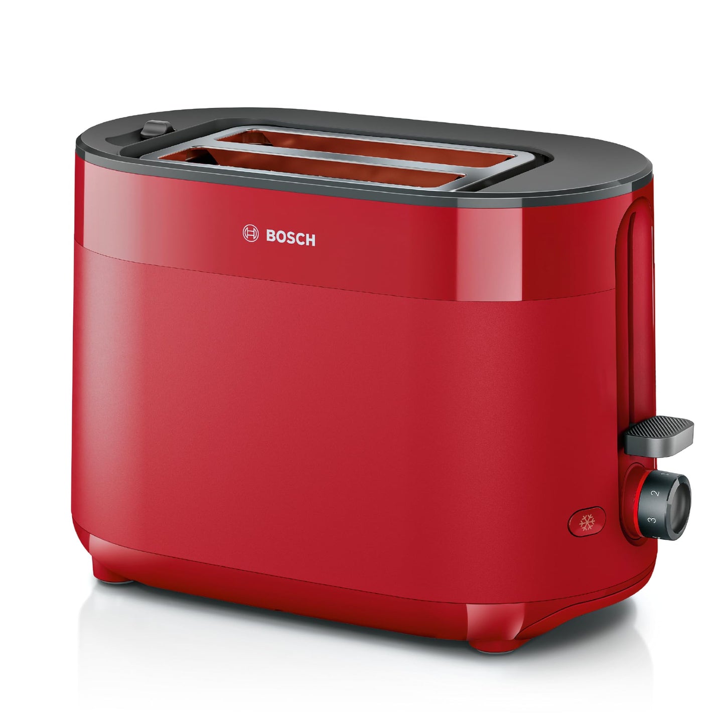 Bosch Kompakt Toaster MyMoment, integrierter Brötchenaufsatz, mit Auftaufunktion, mit Abschaltautomatik, Liftfunktion, Brotzentrierung, perfekt für 2 Scheiben, 800 Watt, Schwarz matt
