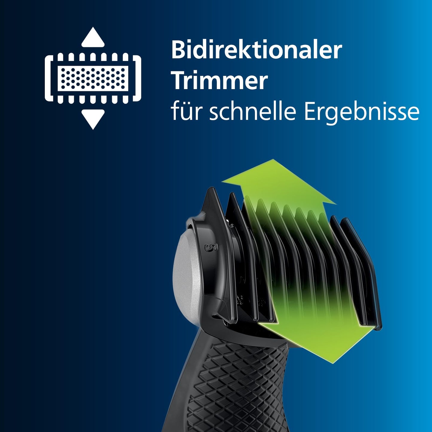 Philips OneBlade Intimate - Elektrischer Intimrasierer und Intimtrimmer für Männer und Frauen, mit extra Hautschutz, 2x SkinProtect Klingen, 1x 3-mm-Trimmaufsatz, QP1924/30, Weiß