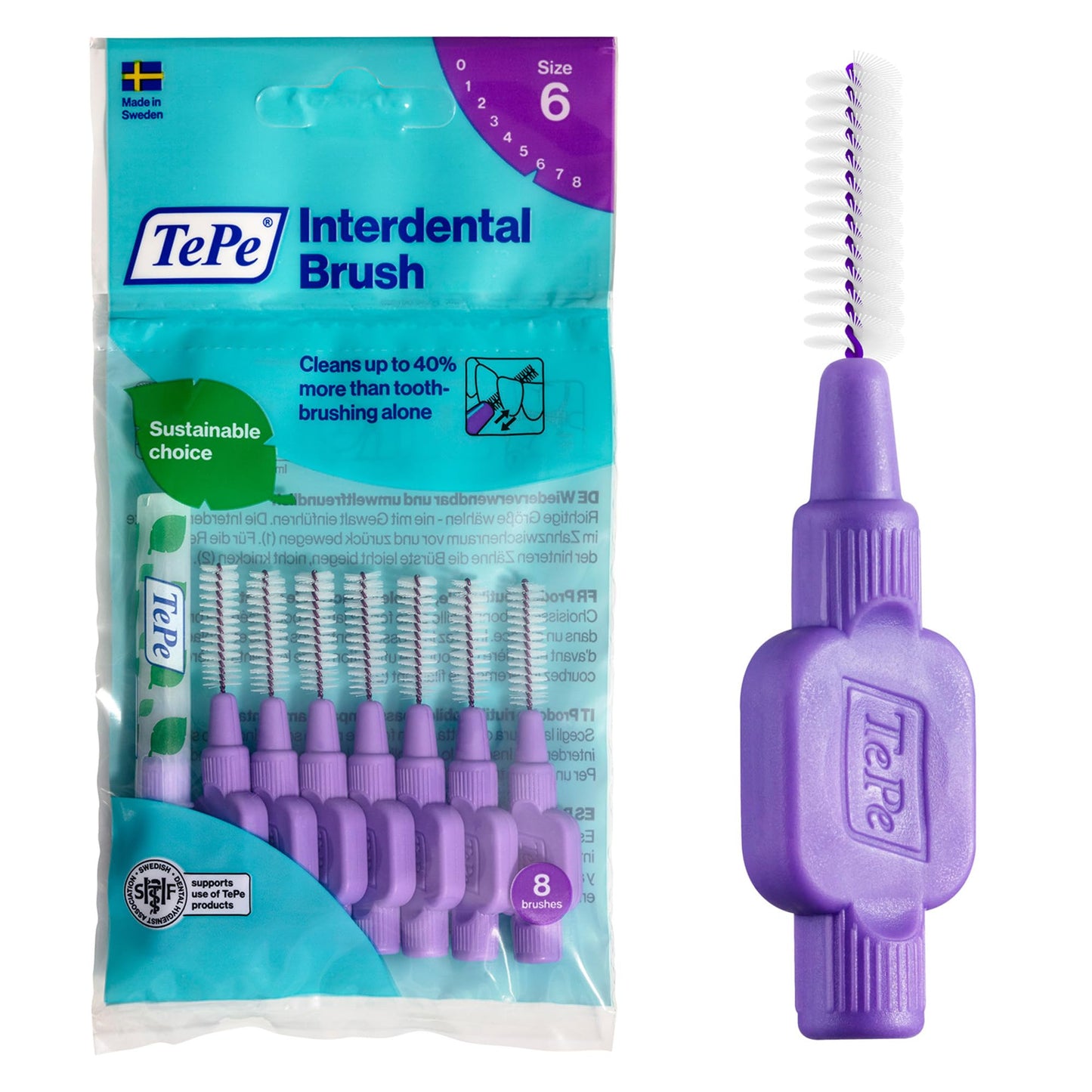 TePe Interdentalbürste, Größe 2, 8 Stück