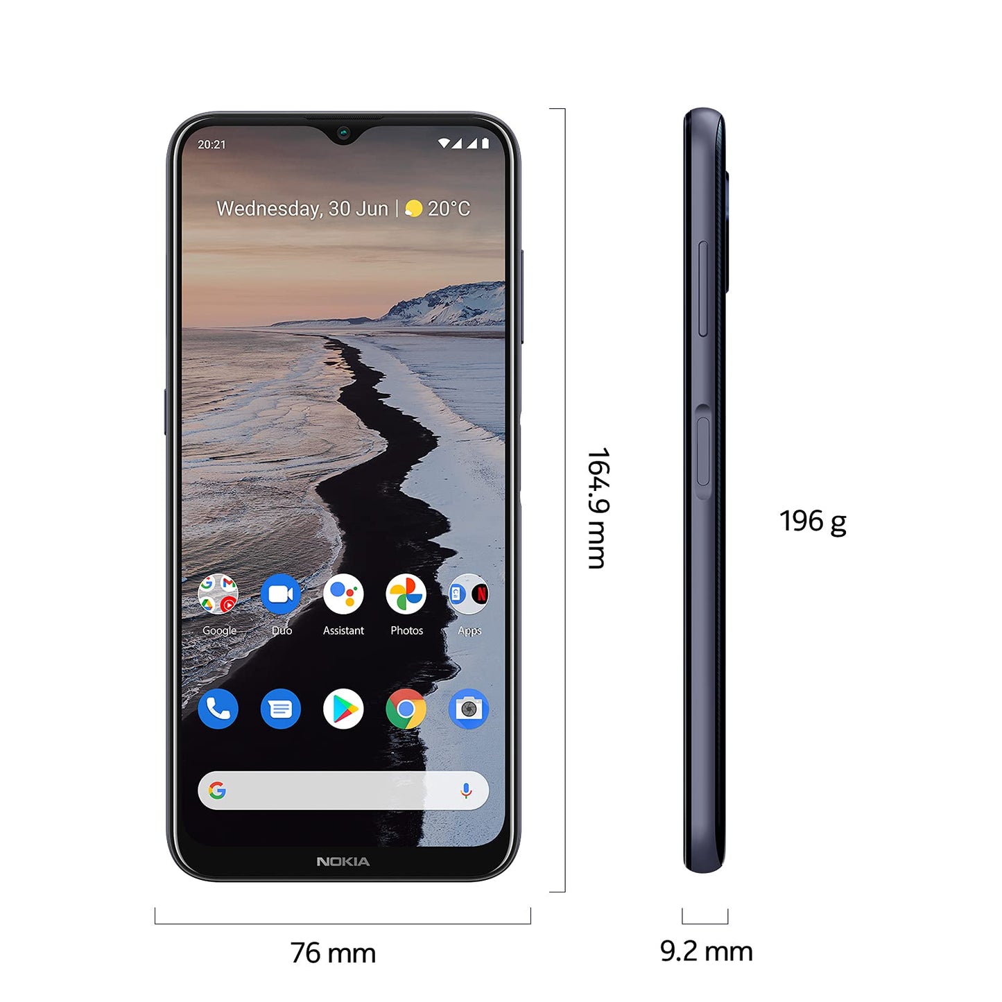 Nokia G10 Smartphone, 6.5" Display, 13MP Triple Camera, Dual SIM