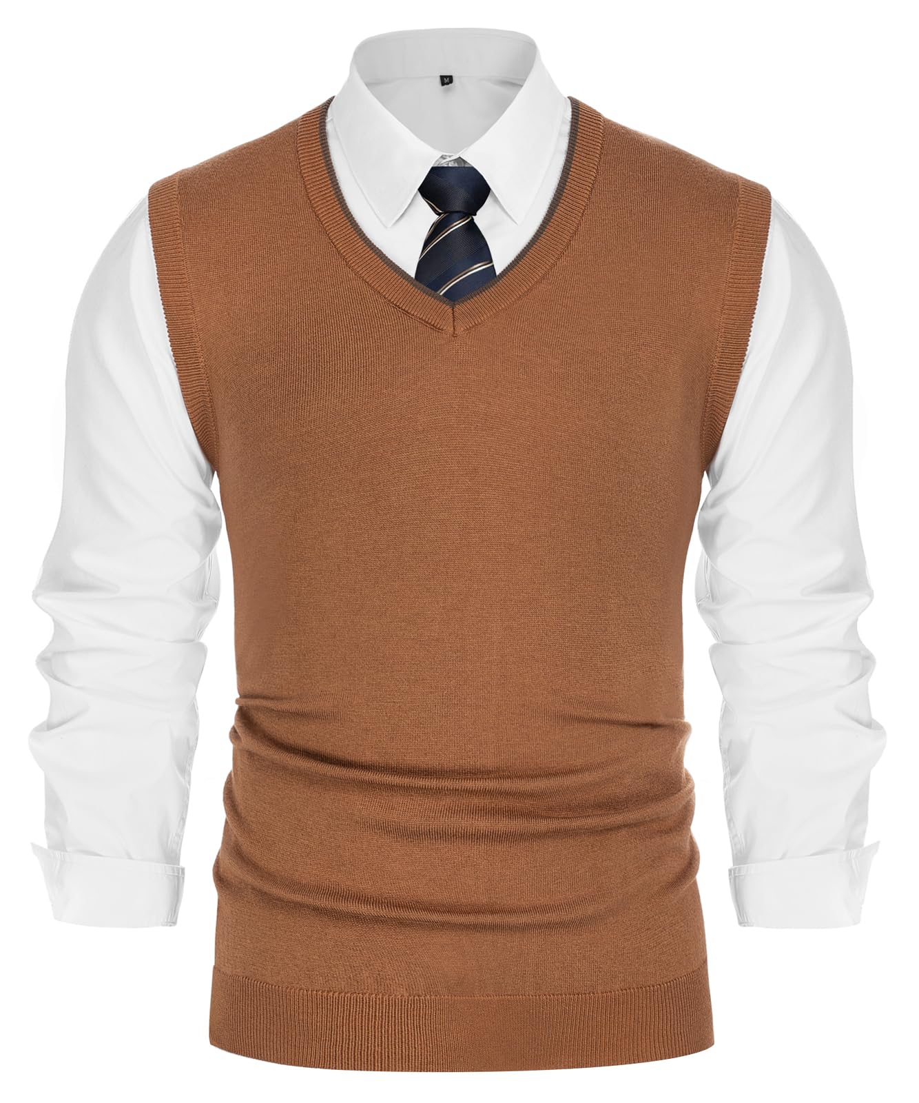 PJ PAUL JONES Men’s Sweater Vest – Wool Blend V-Neck Pullover