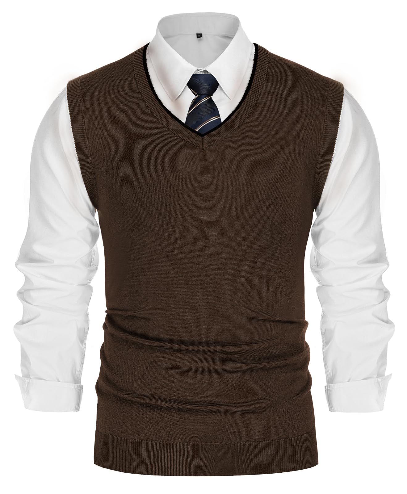PJ PAUL JONES Men’s Sweater Vest – Wool Blend V-Neck Pullover